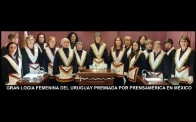 Gran Logia Femenina del Uruguay premiada por la prensa extranjera / Gala en Colima, México 2021