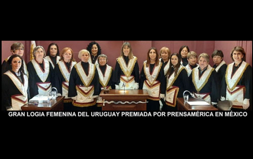 Gran Logia Femenina del Uruguay premiada por la prensa extranjera / Gala en Colima, México 2021