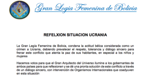 Pronunciamiento Ucrania