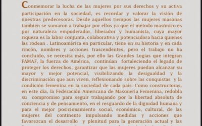 08 de Marzo «Día de la Mujer»